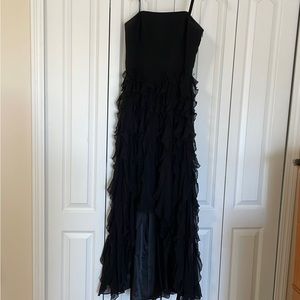 Strapless evening gown